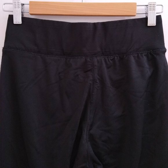 Wide Leg Yoga Pant, Black Lined with Shaper Shorts by BOCA, Size Small - Picture 5 of 13